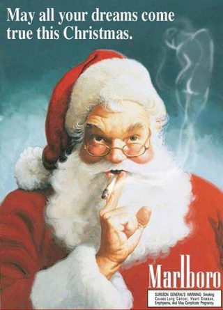 Illustration for article titled 12 Santa-Endorsed Smoking Ads